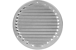ABOUT VENT Ø 200mm Griglia di Ventilazione in Acciaio Zincato con Zanzariera - Griglie di Aerazione in Metallo