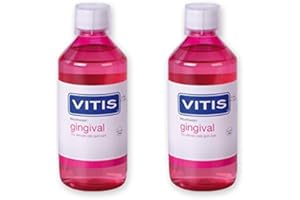 DENTAID 2 x Gingival Vitis płyn do płukania jamy ustnej 2 x 500 ml – nowa formuła, bezglutenowy