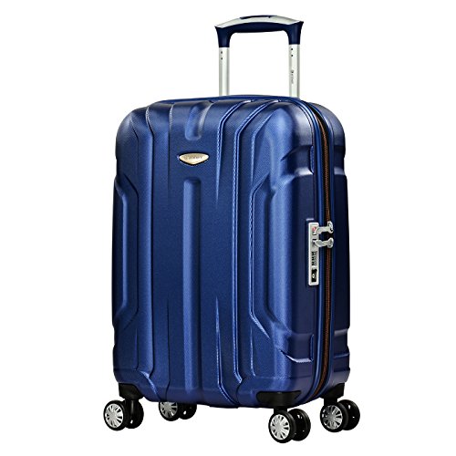 EMINENT X-Tec Maleta Cabina Ultra Ligera | Maleta Viaje Flexible 4 Ruedas y 360° | 55x38x23cm 40L| Policarbonato Rígido, Cadena TSA & Manija Telescópica | Diseño Intemporal