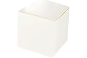 PUNTOCASASTORE 20 SCATOLE BOMBONIERE CARTONE PIEGHEVOLE AVORIO 12x12x12 CM (BOX)