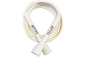 AMPRO Cuerda de saltar de velocidad ajustable, color blanco, original Ampro