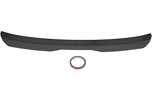 EIMSOAH Alerón Trasero Universal para Coche, Alerón Trasero, Alerón Trasero de Techo ABS para MK1 Mk2 Mk3 MK4 MK5 MK6 MK7 2000 a 2022 (Estilo de Fibra de Carbono)