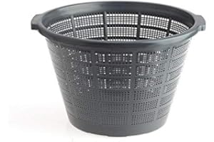 POND H2O Jumbo Lily Pond Plant Basket 40cm (15 Inch) Diameter For Large Pond Plants, Water Garden Pond Aquatic Plastic Mesh Slotted Plant or Lotus Flower Planter Pots for Aquaponics, Hydroponics
