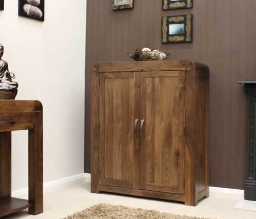 Shiro Walnut Shoe Cupboard