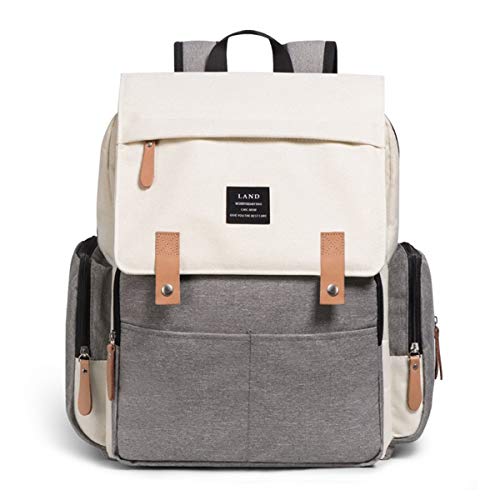 Preisvergleich Produktbild ASAP CHIC Wickeltasche Rucksack Muilti-Funktion Wasserdichter Großraum-Wickeltaschenrucksack für die Babypflege mit Kinderwagengurten und isolierten Taschen