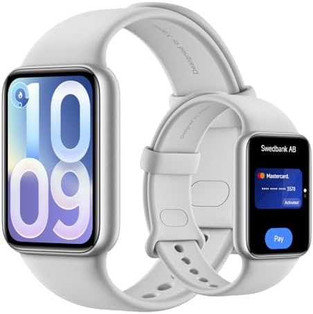 XIAOMI Smart Band 10 Pro NFC, Fitness Tracker per Uomo e Donna, Display AMOLED 1,74", Sonno Migliorato, 21 Giorni di Autonomia, Android/iOS, 150+ Sport, GNSS, 5ATM, Argento