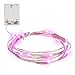 Produktbild LED Lichterkette | NONMON 2M 20er Rosa LED Kupferdraht Lichterketten Wasserdichte Sternen-Beleuchtung Magische Beleuchtung - Dekoration für Innen, Schlafzimmer, Fenster Batteriebetrieb