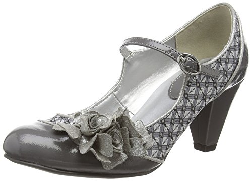 Ruby Shoo Bridget, Women's Mary Jane, Silver (Pewter), 3 UK (36 EU)