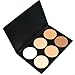 Contever® Makeup Face Form Contour Kit Highlighter Bronzer Foundation Powder Palette ( 6 Colors#1, Pack 1)