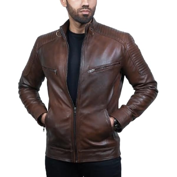 Buy Skullhide Classic Pure Leather Jacket for Men, Size XS to 4XL