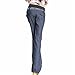 TOOGOO(R) Chic Womens Ladies Bloomers Wide Leg Loose Pants Elastic Waist Trousers Jeans M Dark Blue