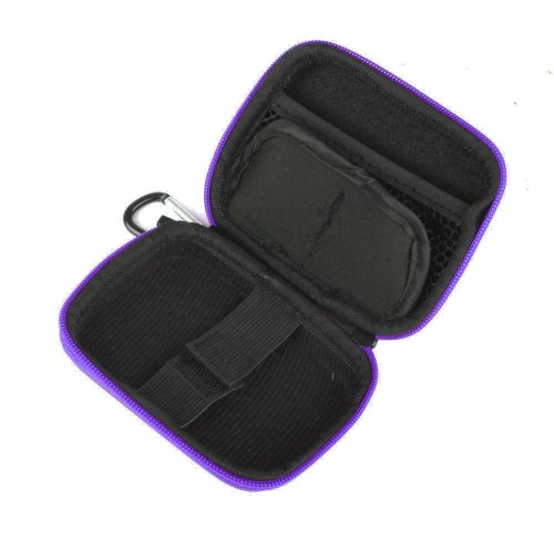 Housse   tui rigide en violet pour appareil photo num  rique Canon Ixus 145  Nikon 1 J3  Coolpix L29 et S32   passant de ceinture  par DURAGADGET