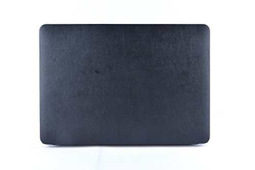 Case f  r Macbook 12   2015  Thin Fit H  lle Kunstleder in Schwarz - Tasche f  r Macbook 12  Schutzh  lle Cover mit Soft Feel Coating - Macbook Etui v