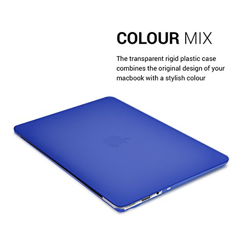 kwmobile Hardcase Laptop Hülle für Apple MacBook Air 13″ (ab Mitte 2011) – Dunkelblau dünne gummierte Schutzhülle Cover Case Tasche - 4