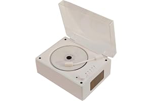 Wrtysully Retro CD-spelare Uppladdningsbart Stöd för CD BT USB 3,5 mm AUX Bärbar CD-spelare Bluetooth-kompatibel 5.0 Hemmusikspelare B