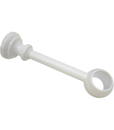 Gardinenstangen Endkappen 28mm Weiß - 4 Stück Dekorative Abschlusskappen Für Vorhangstangen