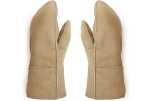 Sonia Originelli Fausthandschuhe aus Echtleder und Lammfell Schaffell warm und kuschelig