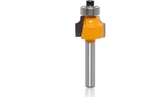 Round Over Router Bits 1/4 Inch Shank,Radius 1/8" Roundover Beading Router Bit, Corner Rounding Edge Forming, Round Over Edging Router Bits, by Akylin