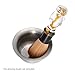Anself Stainless Steel Shaving Brush Bowl