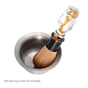 Shaving Brush Bowl Stainless Steel Shaving Mug Cup Men's Barber Soap Bowl Face Cleaning Tool - Image 3