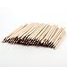 Hrhyme 50 Pcs 4.5" Orange Wood Sticks Nail Art Cuticle Pusher Remover