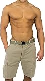 2 seitliche Einschubtaschen normani BDU Bermuda Short für Herren Farbe Khaki Größe XL
