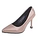 Produktbild JUSTSELL  Damen Spitze Pumps Mit Pfennigabsatz Lack Flandell Kleid-Partei Cocktailparty Kleid Passend Klassische Büro Brautjungfer Schuhe