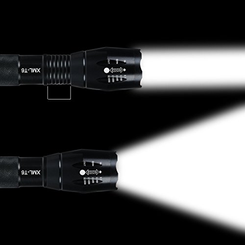 LEMEGO Taschenlampe 10W T6 LED Leistungsfähige Wasserbeständige Tragbare Handheld Einstellbare Fokusweite Taschen Lampe mit 5 Leuchtmodi für Radfahren, Camping, Wandern etc. - 3