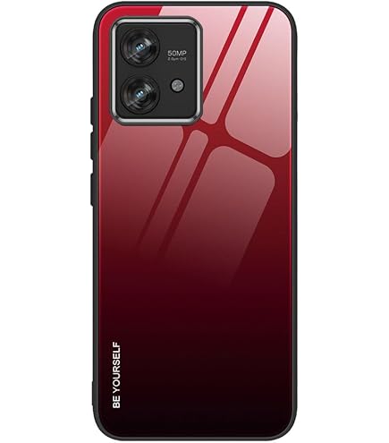 SEAHAI Handyhülle Für Motorola Edge 40 Neo – Bunt, Transparent, Schlank & Stoßfest Mit Farbverlauf (Rosa/Gold)