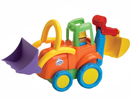 Eddy the Construction Excavator Push Along Pre School Toy
