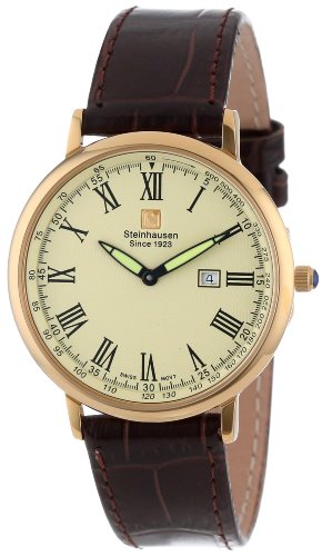 Steinhausen Herren TW493G Dunn Horitzon Thin Schweizer Quartz Golduhr Steinhausen Herren TW493G Dunn Horitzon Thin Schweizer Quartz Golduhr
