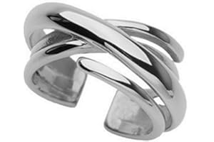 Aukmla Anillo de pulgar vintage Anillos de dedo infinitos de plata Nudo celta Anillo abierto ajustable para mujeres y niñas