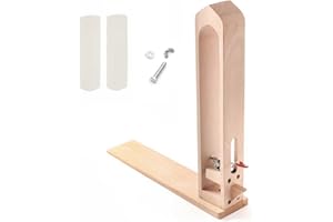 Litthing Strumenti per Cucire Supporto in Legno Regolabile Cucitura a Mano Craft Cucito Pony Horse Strumento Morsetto Cuoio per DIY Cucito Cucitura Allacciatura Clip Artigianale Legno (Stili 2)
