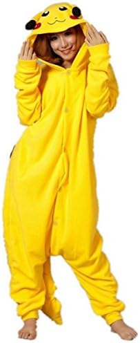 Pokemon Pikachu Kigurumi Pajamas Adult Anime Cosplay Halloween Costume Small