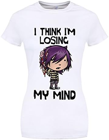 Emokii Women's Losing My Mind T-shirt White