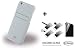Produktbild Mercedes Benz 2in1 Kombiset für Apple iPhone 6S 6 4,7" 1x Leder Hard Case Back ClipOn Cover Schutzhülle grau und 1x Displayschutzfolie Tempered Glass Screen Protector gehärtete Glas Schutzfolie Folie