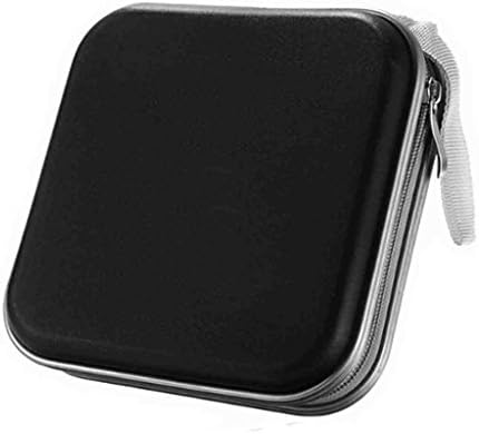 HANGQI(R) 40 Disc CD DVD Portable Storage Case Wallet Hard Box Bag Holder(Black)