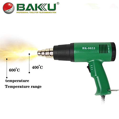 1600W Industrial Electric Hot Air Gun Thermoregulator Heat Gun Plastic Torch Car Hair Dryer Tools Soldering Equipment (Standard)