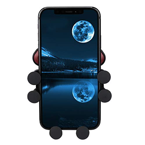 Preisvergleich Produktbild HSKB Fast Wireless Charger, Induktives Ladegerät Halterung Qi-Zertifiziertes 10W Schnellladegerät Kabelloses Ladestation für Auto für iPhone X / XS / 8 für Galaxy S9 Plus / S8 / Note9 (Rot)