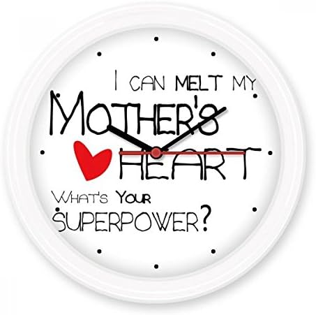 I Can Melt My Mother's Heart Best Mom Love Silent Non-ticking Round Wall Decorative Clock Battery-operated Clocks Gift Home Decal