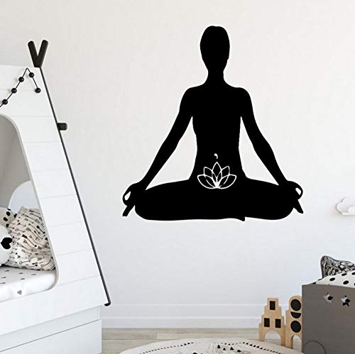 Preisvergleich Produktbild ZJfong 43x46cm Beauty Yoga Dekorative Aufkleber Wasserdichte Wohnkultur Für Kinderzimmer Wohnzimmer Wohnkultur