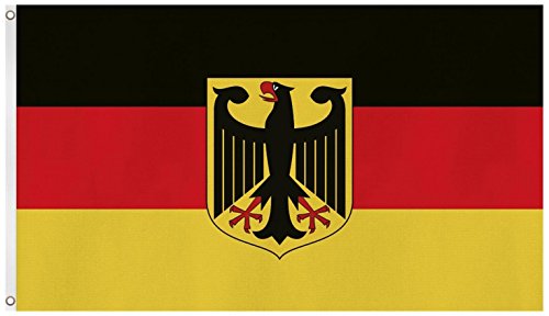 Deutschland Fahne/Flagge mit Messingösen 90 x 150 cm