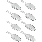 InterDesign Basic Measuring Spoon, Measuring Scoop, Plastic, Clear, Small, Set of 8