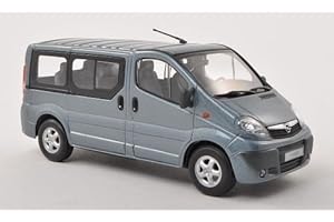 Opel Vivaro Bus, met.-blau-grau , Modellauto, Fertigmodell, Minichamps 1:43