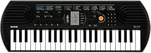 Casio SA-77 Mini Keyboard-44 Keys with Adapter & Blueberry Cover Bag