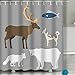 Produktbild Jiuyiqiy2 Beach Bathroom Decor Shower Curtain 60"x72" Alaska State Symbols Flat Style America travel Animal national Geographic Outdoor Wildlife North Arctic Concept Alaska