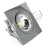 Der Einbaustrahler Quajo ist auch in verschiedenen Farben erhältlich z.B. in  Edelstahl- gebürstet , Gold, Chrom und Weiß.