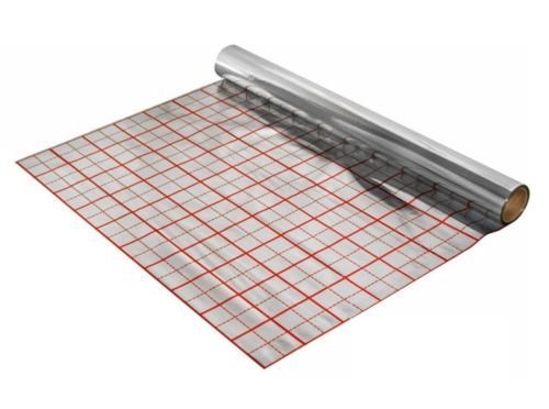 Preisvergleich Produktbild 250m2 Alufolie Rasterfolie Abdeckfolie Fußbodenheizung Fußbodenisolierung 105my