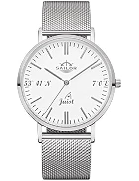 Sailor Uhr Limited Edition Juist, Model: Juist in silber/weiß mit verschiedenen Armbändern | Quarzuhr mit analoger...