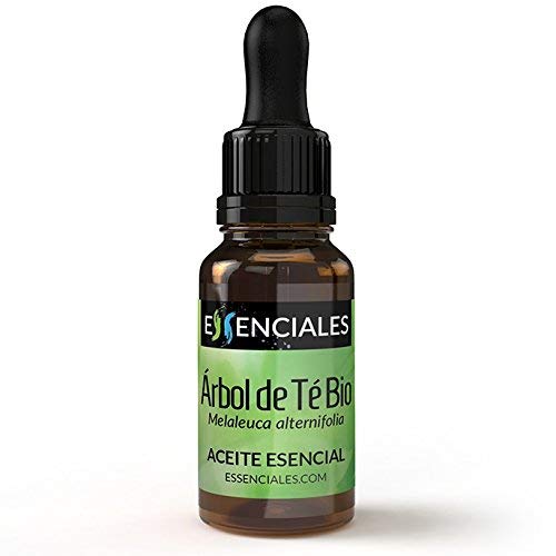 Essenciales - Aceite Esencial de Árbol de Té BIO, 100% Puro y con Certificado ECOLÓGICO, 10ml | Aceite Esencial Melaleuca Alternifolia - Tonificante, Antiséptico y Antifúngico